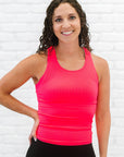 Full Length Racerback - Neon Coral