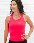 Full Length Racerback - Neon Coral