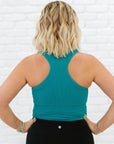 Cropped Racerback - Teal
