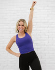 Cropped Racerback - Indigo