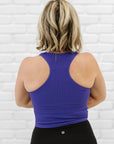 Cropped Racerback - Indigo