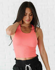 Cropped Racerback - Camellia