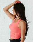 Cropped Racerback - Camellia