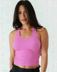 Cropped Racerback - Crocus