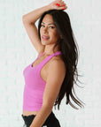 Cropped Racerback - Crocus