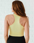Cropped Racerback - Pale Lemon