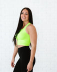 Cropped Racerback - Neon Green