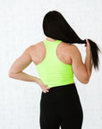 Cropped Racerback - Neon Green