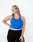 Cropped Racerback - Royal Blue