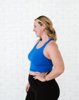 Cropped Racerback - Royal Blue