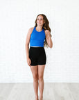 Cropped Racerback - Royal Blue