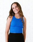 Cropped Racerback - Royal Blue