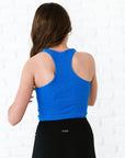 Cropped Racerback - Royal Blue