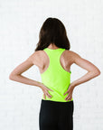 Cropped Racerback - Neon Green