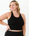 Cropped Racerback - Black