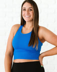 Cropped Racerback - Royal Blue