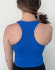 Cropped Racerback - Royal Blue