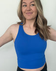 Cropped Racerback - Royal Blue