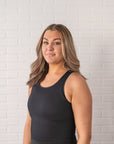 Cropped Racerback - Black