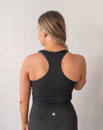 Cropped Racerback - Black