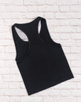 Cropped Racerback - Black