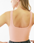 Vintage Square Neck Crop Tank - Multiple Colors