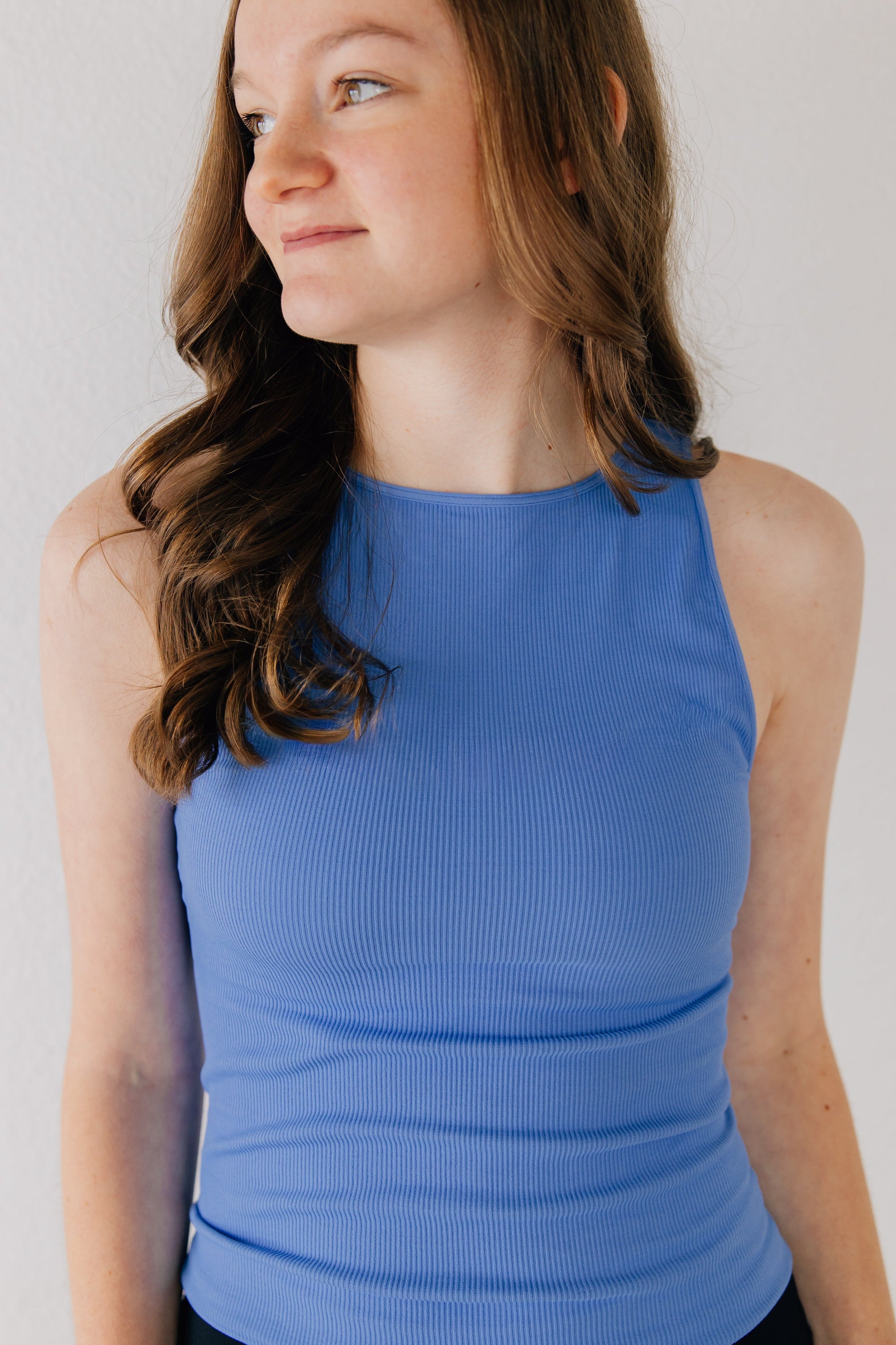 Long Ribbed High Neck
