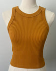 Chunky Ribbed High Neck - Golden