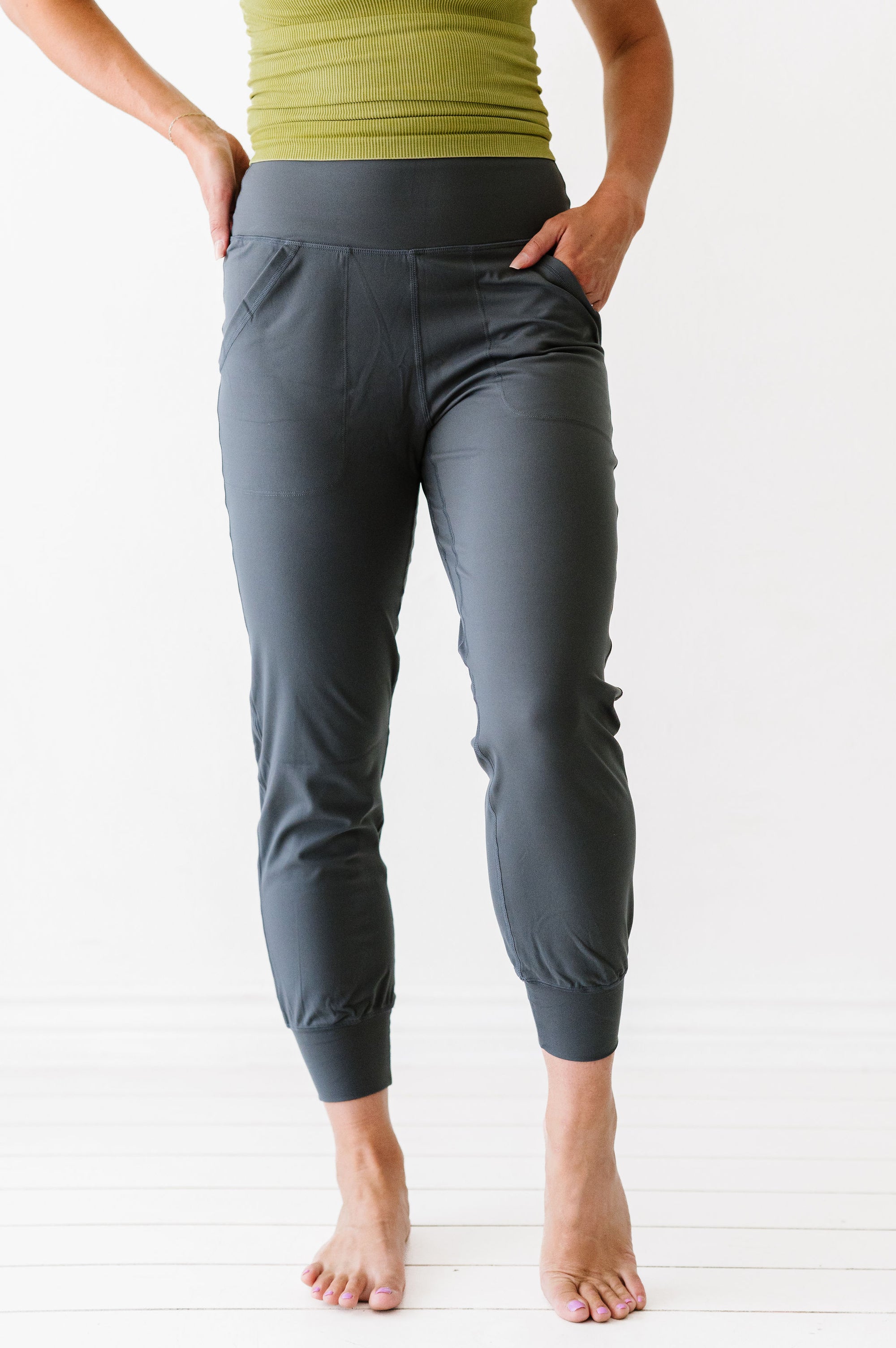 CC Custom Yoga Joggers | Charcoal