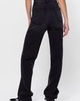 Super High Rise Relaxed Jean - Black