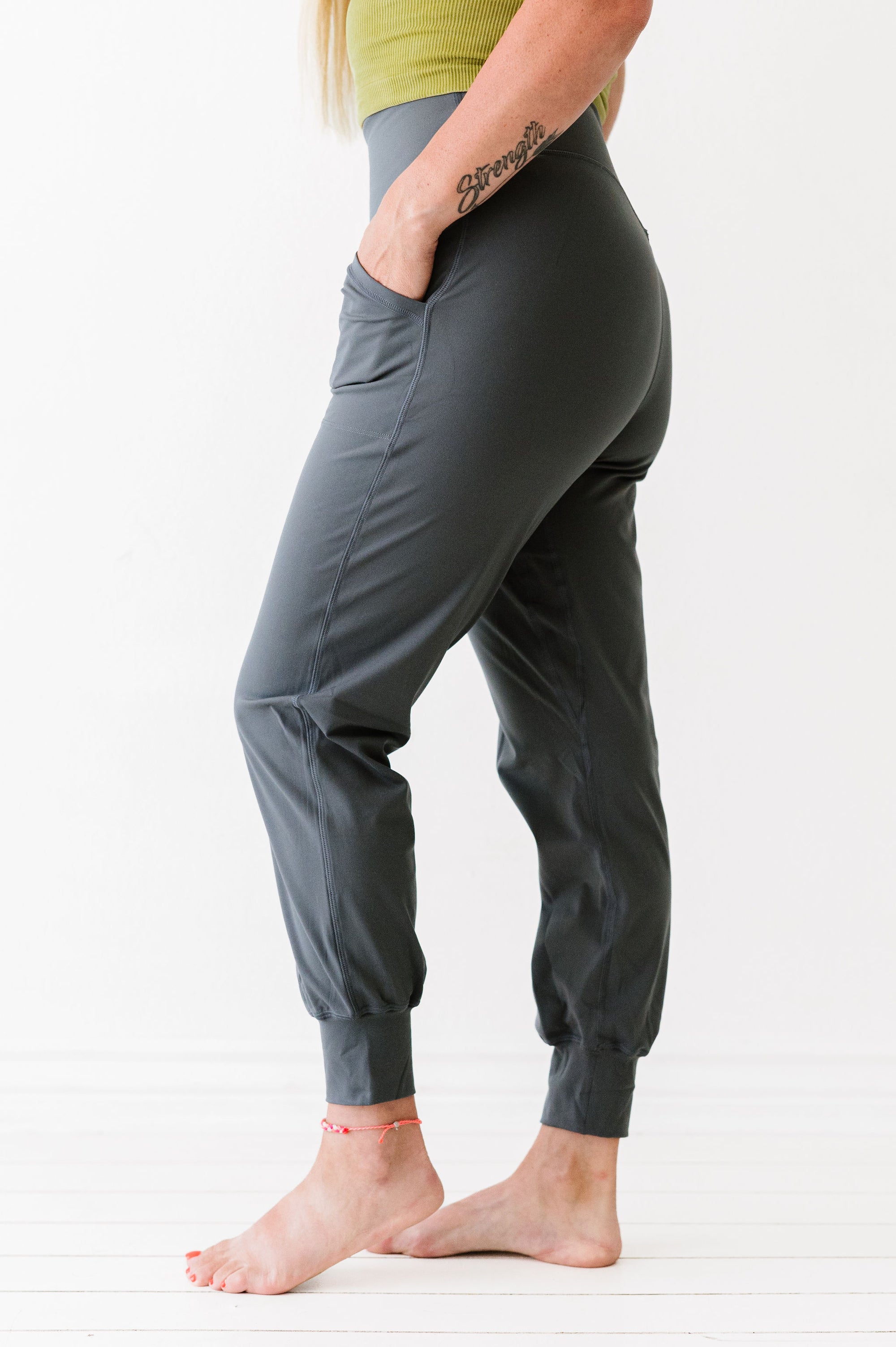 CC Custom Yoga Joggers | Charcoal