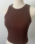 Chunky Ribbed High Neck - Mocha