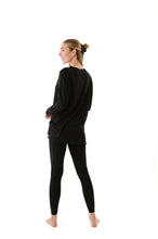 Load image into Gallery viewer, Butter Soft Microfiber Legging Lounge Set - Black *S-XL*
