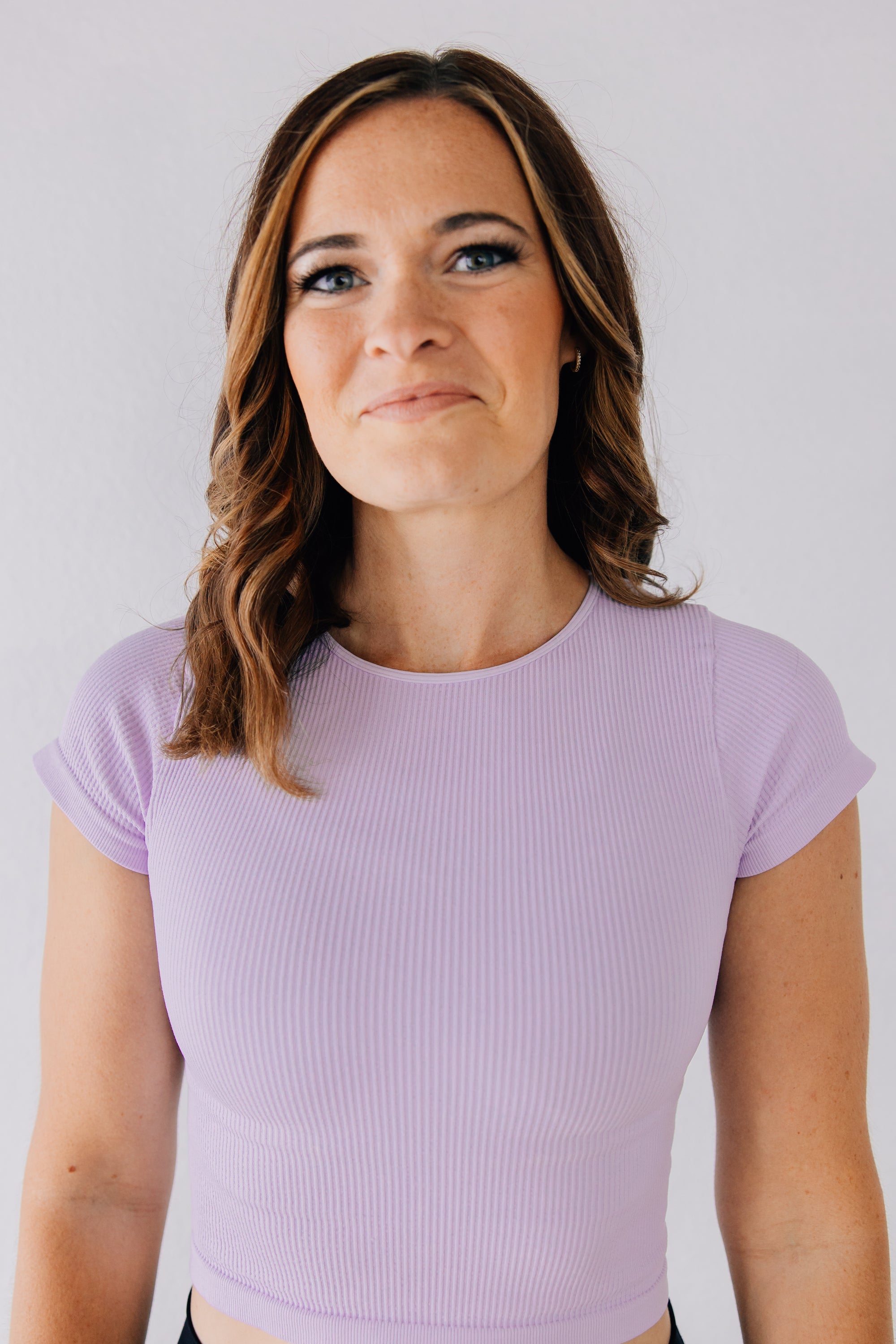 Crop Ribbed Baby Tee