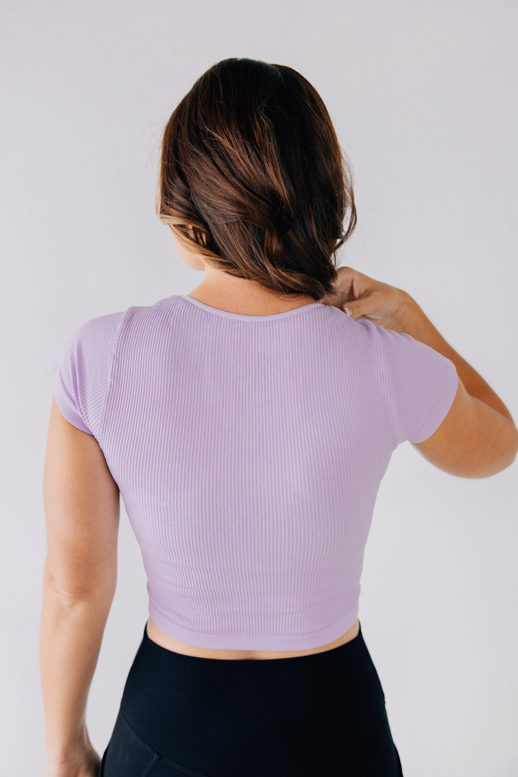 Crop Ribbed Baby Tee