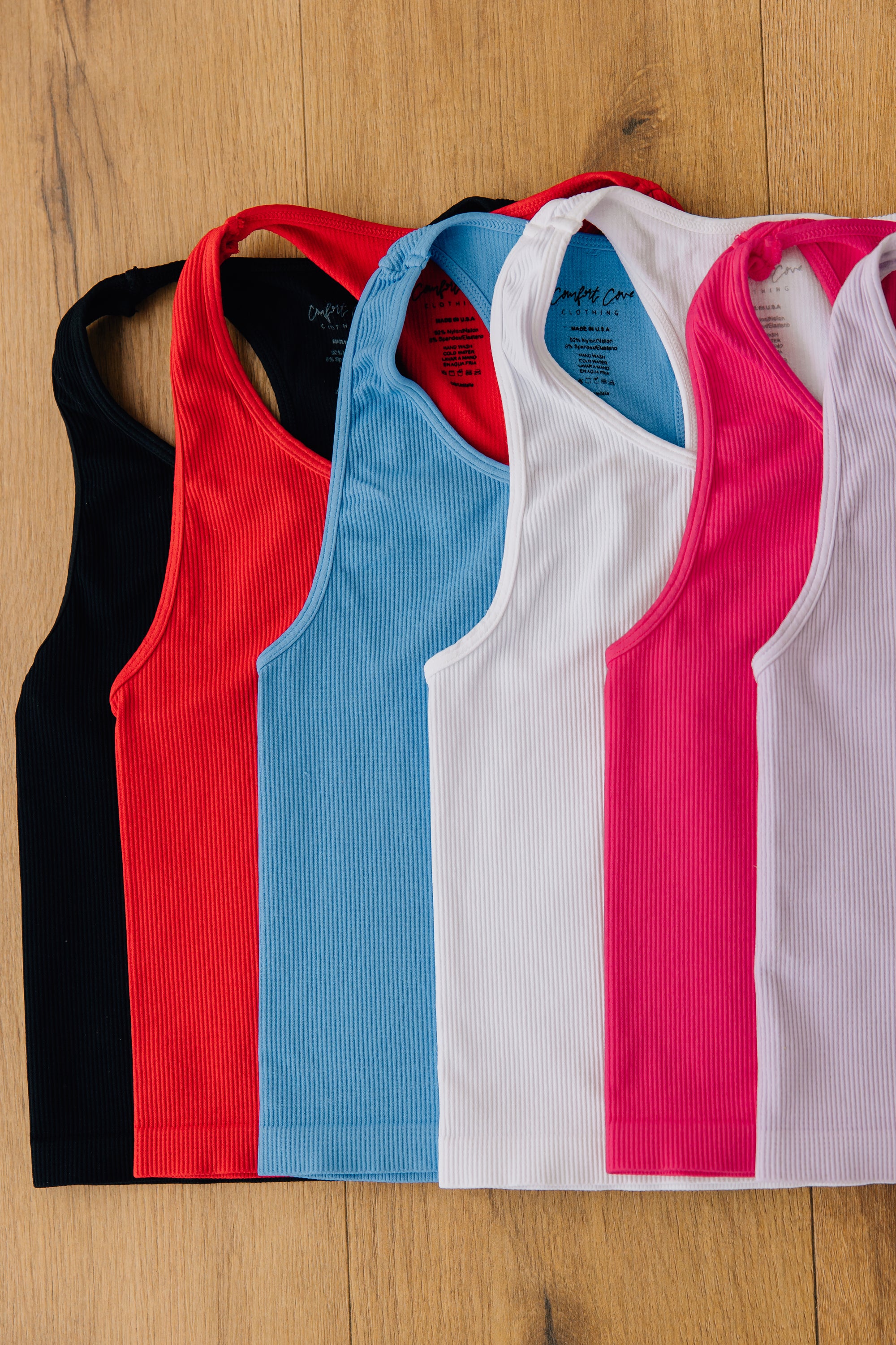 Crop Ribbed Racerback