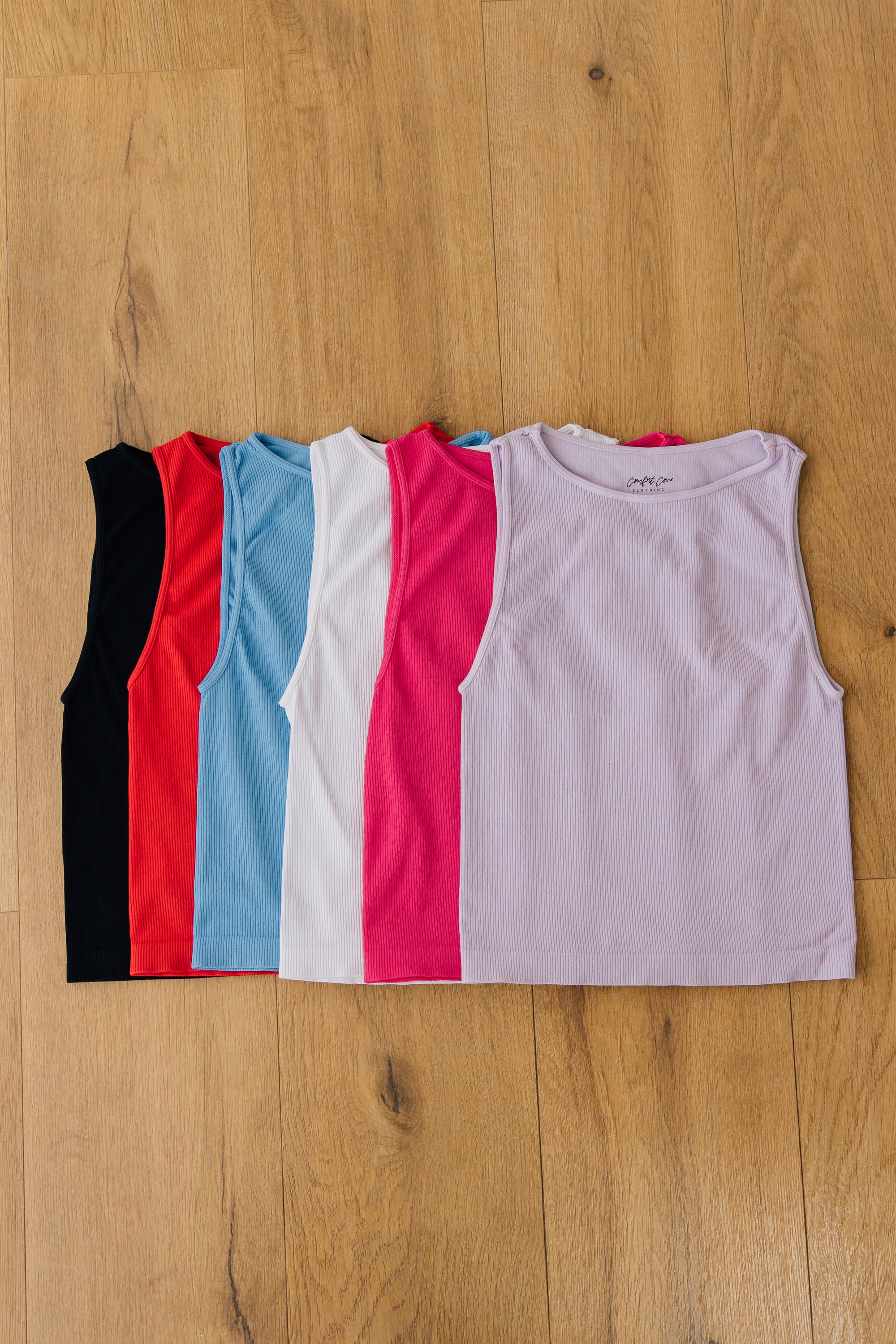 Crop Ribbed High Neck