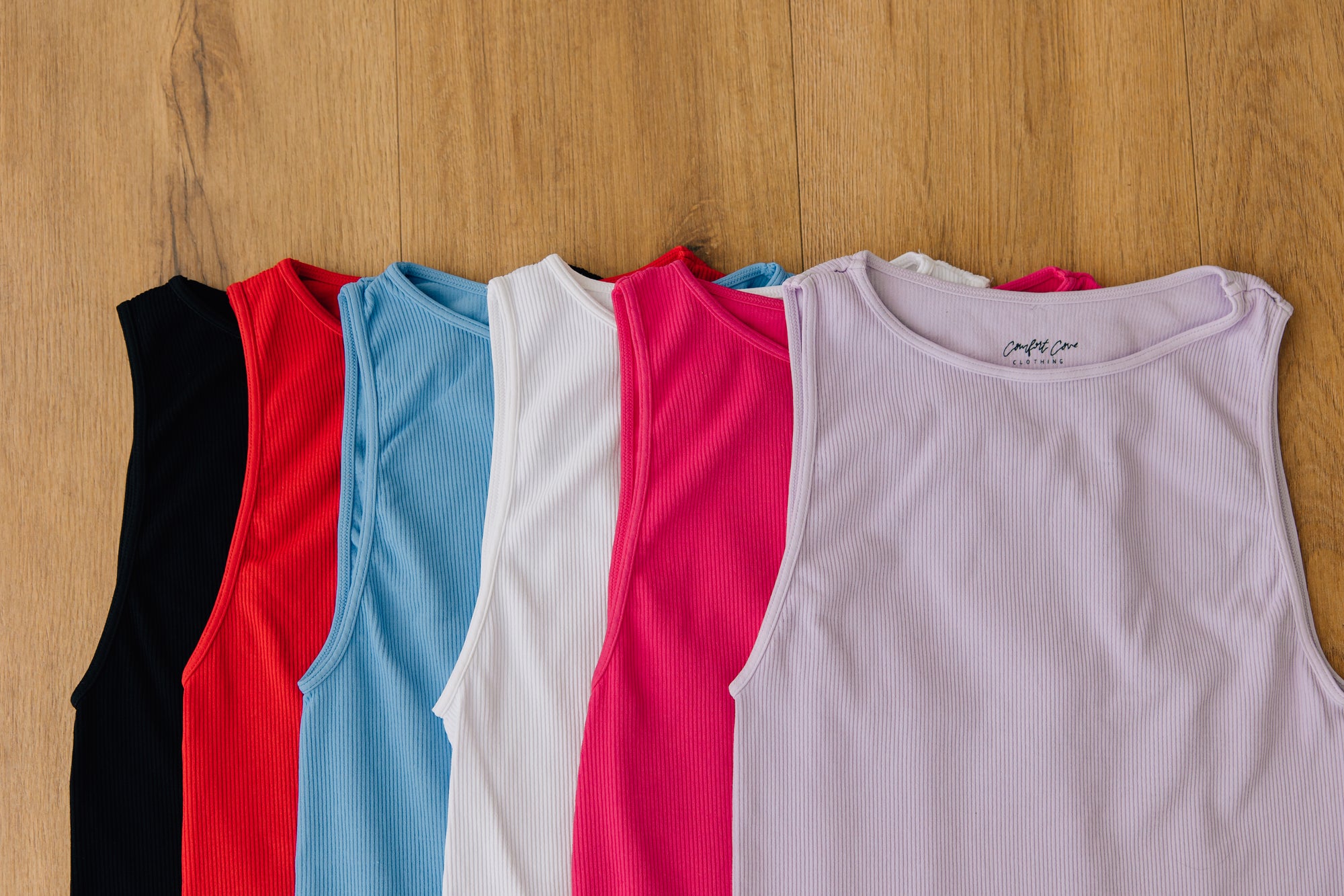 Crop Ribbed High Neck