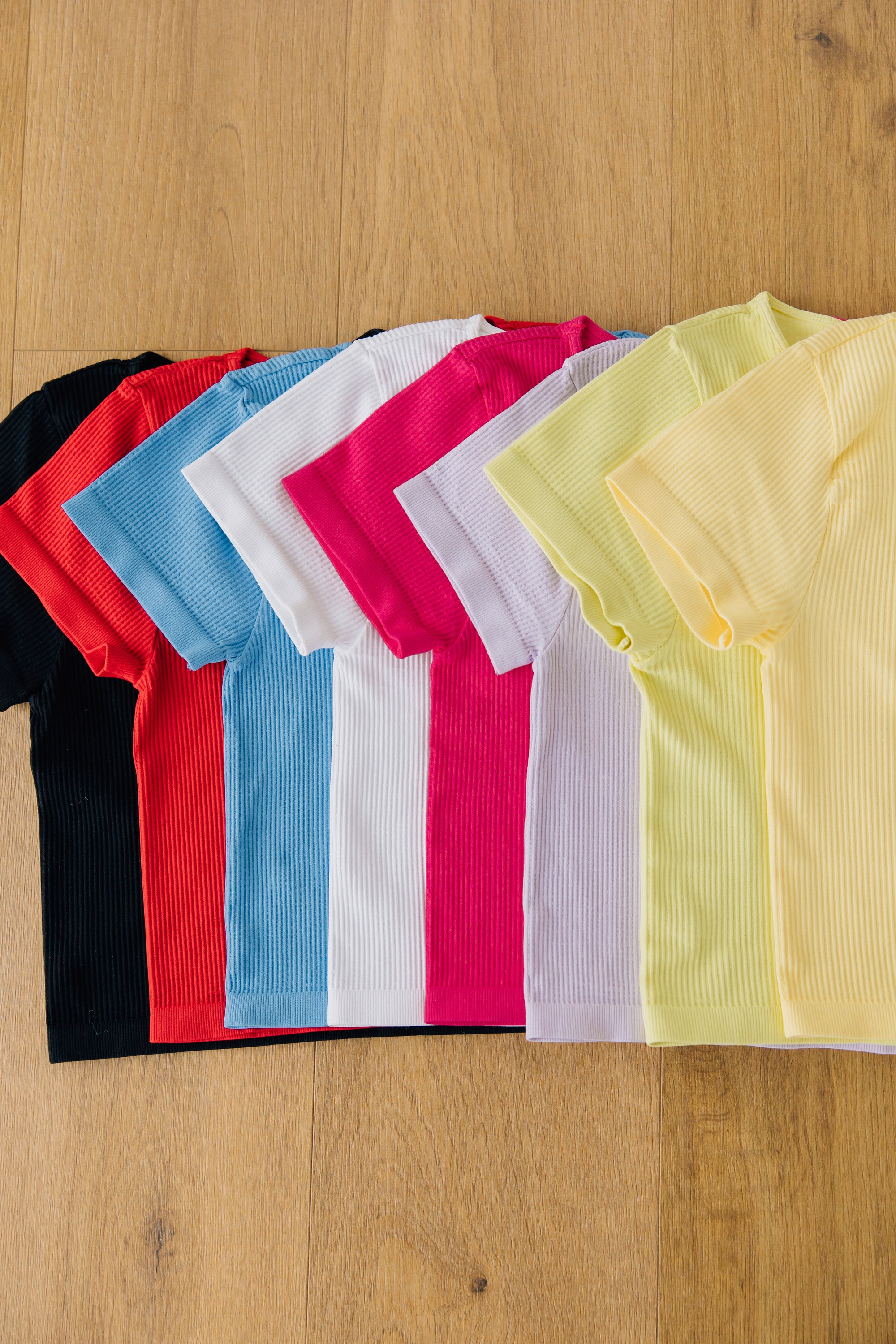 Crop Ribbed Baby Tee
