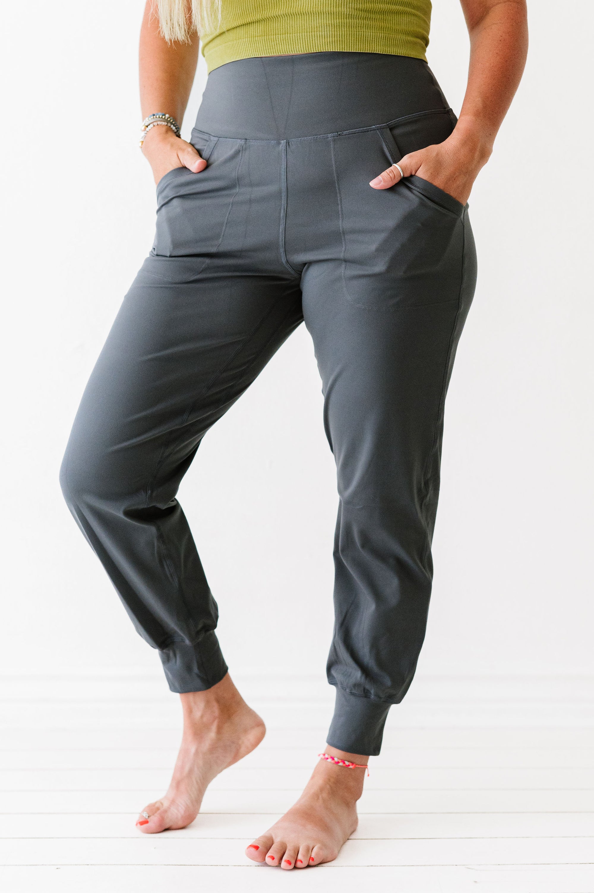 CC Custom Yoga Joggers | Charcoal