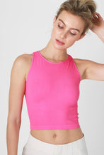 Load image into Gallery viewer, PREORDER Cropped Ribbed High Neck - Barbie Pink
