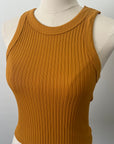 Chunky Ribbed High Neck - Golden