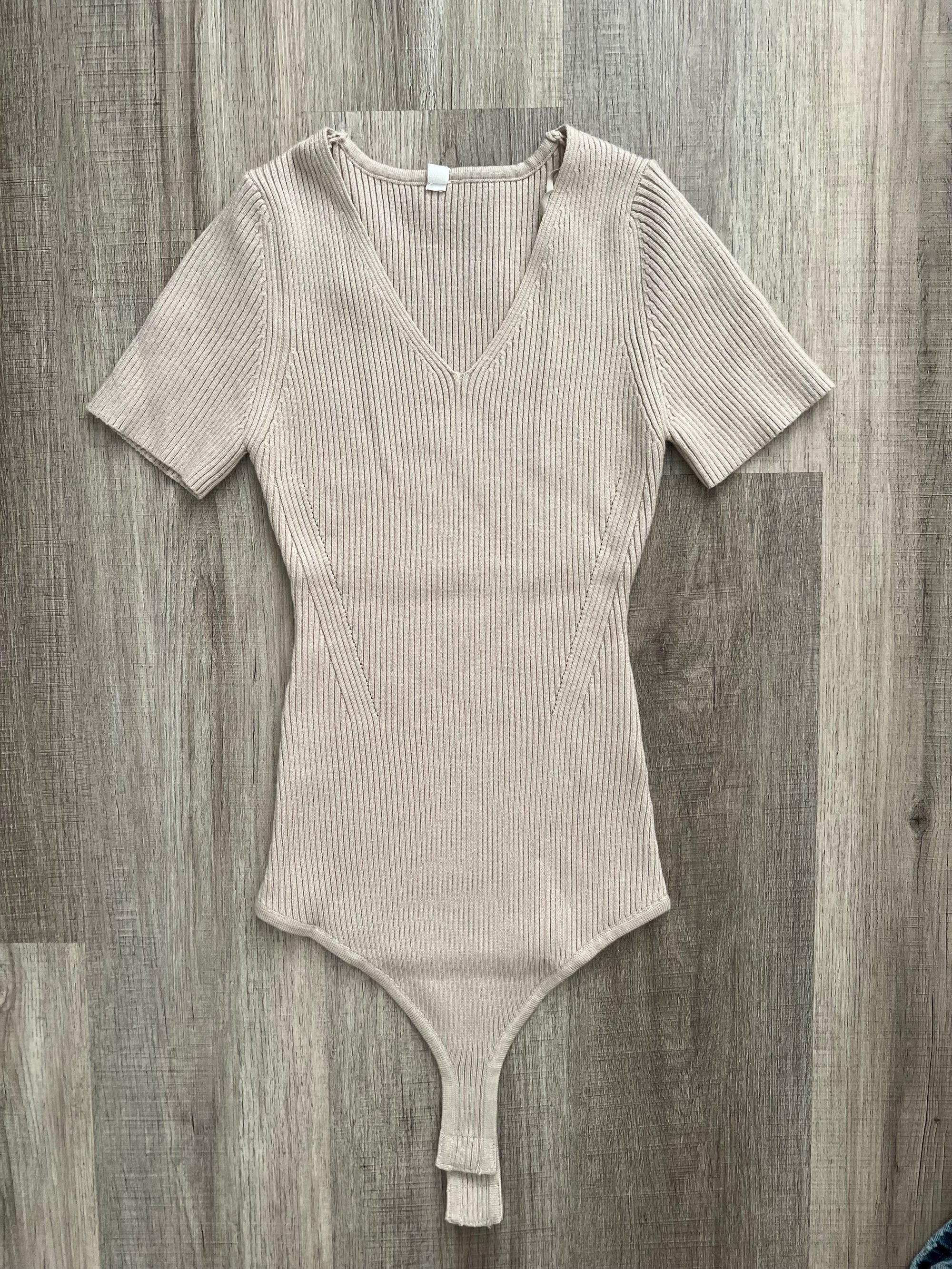 Luxe Sweater Short Sleeve Bodysuit - Shell