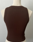 Chunky Ribbed High Neck - Mocha