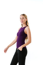 Load image into Gallery viewer, Long Ribbed High Neck - Deep Purple
