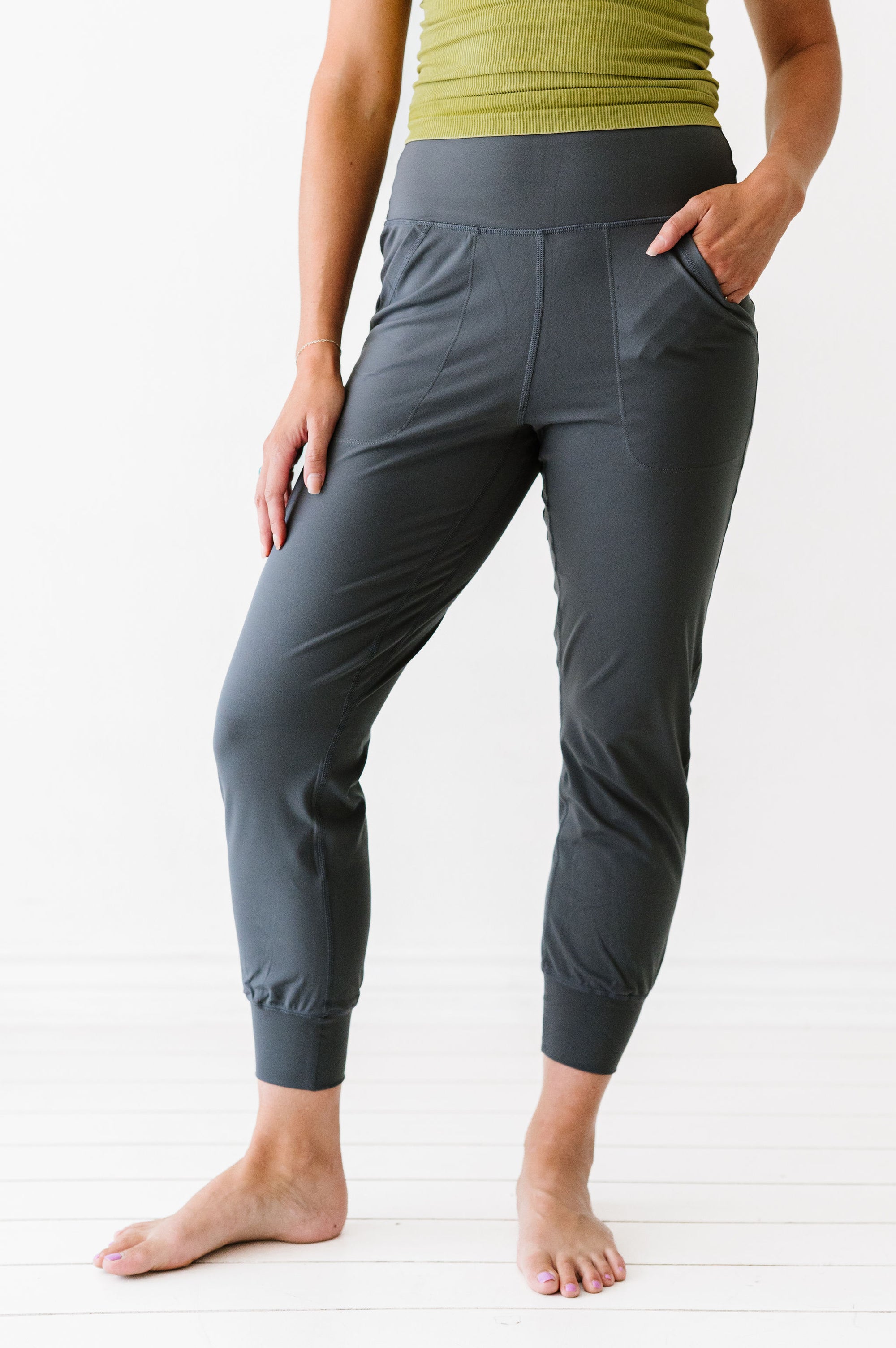 CC Custom Yoga Joggers | Charcoal