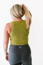 Load image into Gallery viewer, Cropped Ribbed High Neck - Vintage Kiwi

