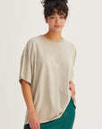 Oversized Mineral Washed Tee - Ash