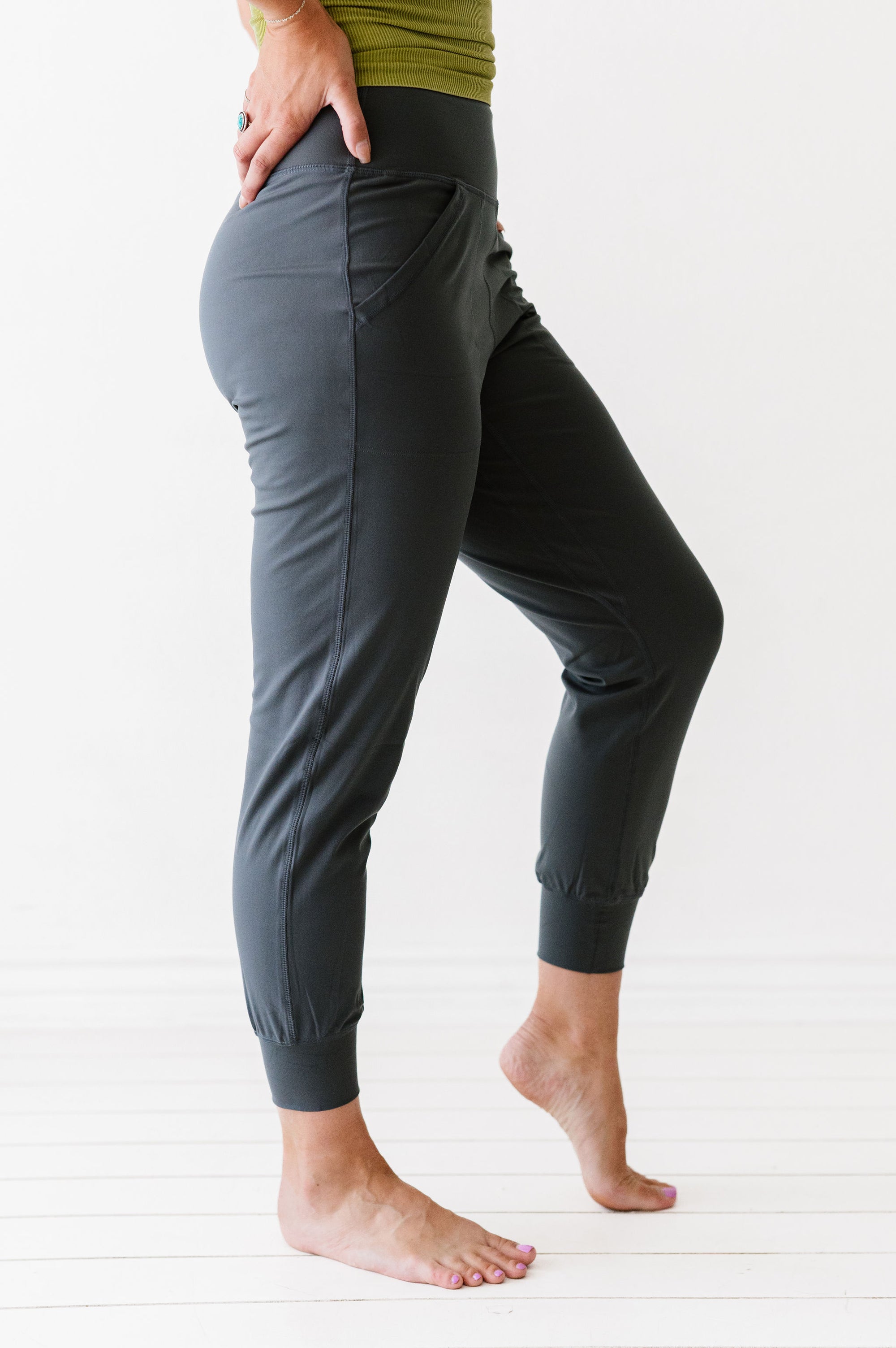 CC Custom Yoga Joggers | Charcoal