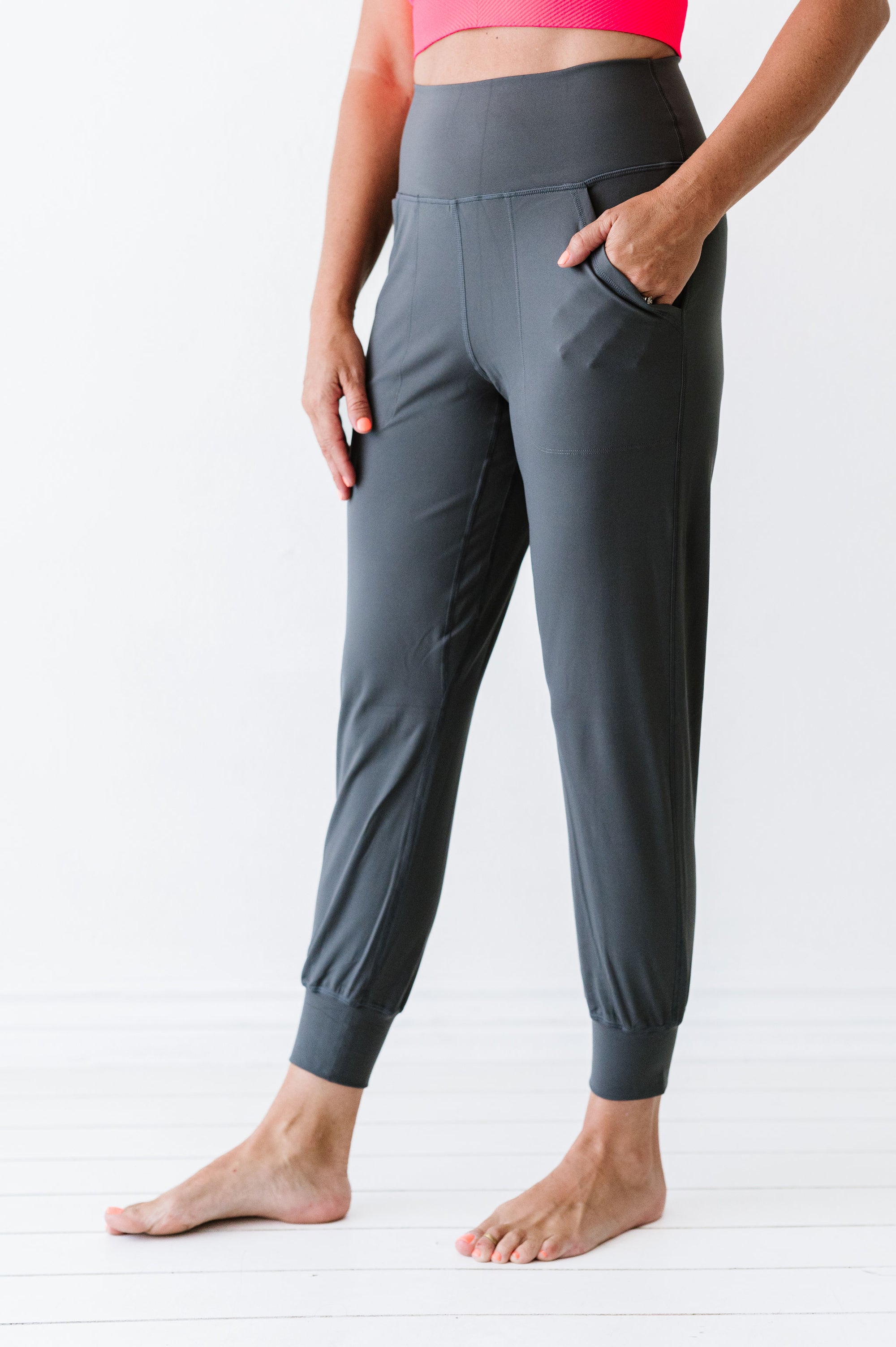 CC Custom Yoga Joggers | Charcoal